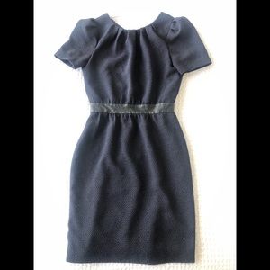 H&M Blue Belted Dress